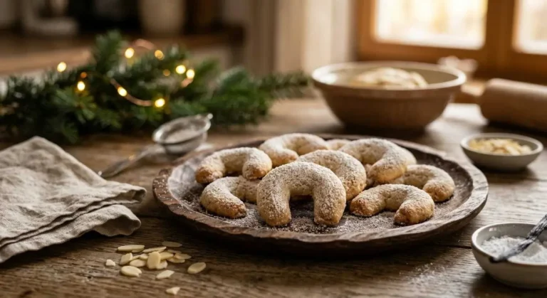 Vanillekipferl mit Puderzucker